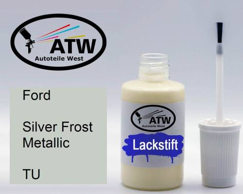 Ford, Silver Frost Metallic, TU: 20ml Lackstift, von ATW Autoteile West.